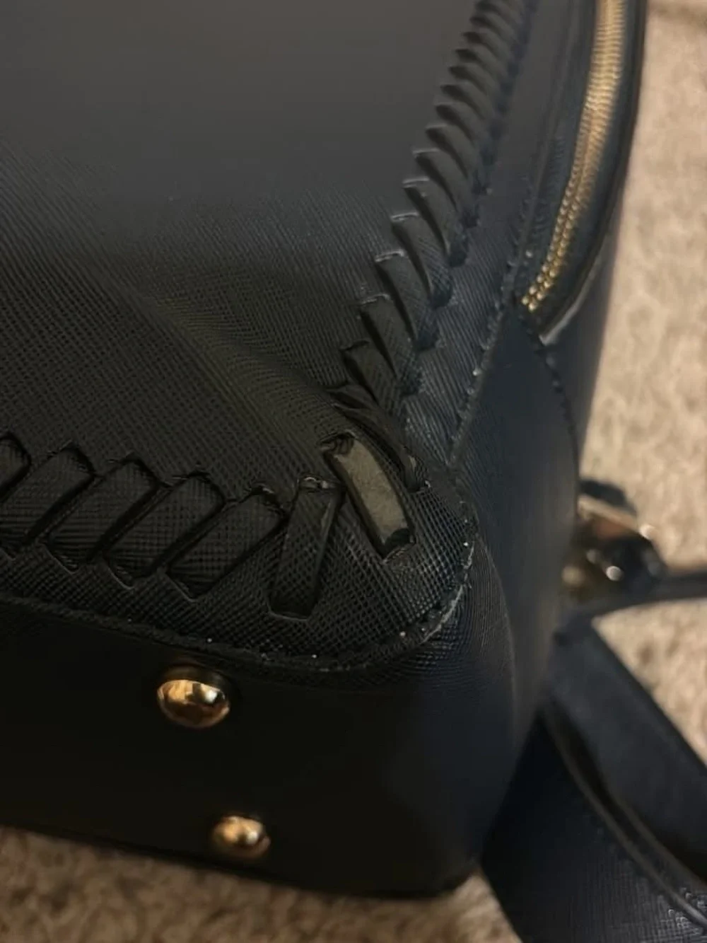 Calpak Leather Laptop Backpack